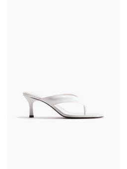 H&M - Women White Heeled Sandals