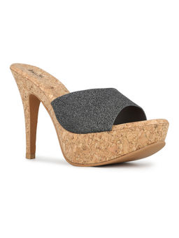 Inc.5 - Women Pewter Grey Party Wear Solid Pattern Round Toe Stiletto Heels