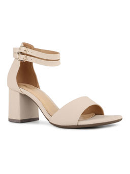 Inc.5 - Women Beige Party Wear Solid Round Toe Block Heels