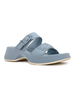 Inc.5 - Women Blue Party Wear Solid Pointed Toe Platform Sandals