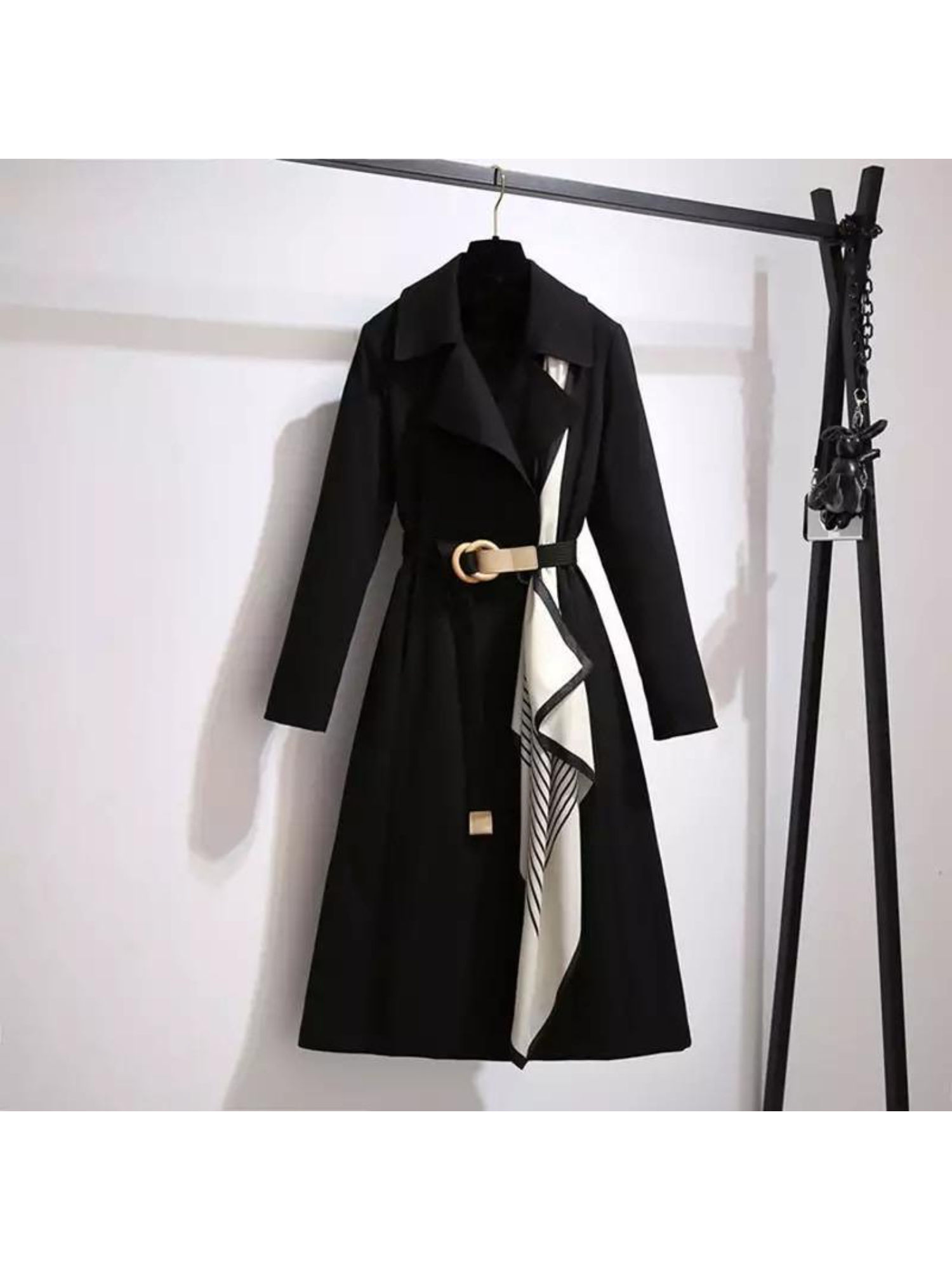 Women Black Dibella Luxury Trenchcoats-picture-19