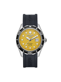 Roamer - Rockshell Mark Scuba Quartz Yellow Round Dial Mens Watch - 867833 41 95 02 (M)