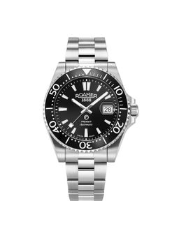 Roamer - Premier Mechanical Automatic Black Sunray Round Dial Mens Watch - 986983 41 85 20 (M)