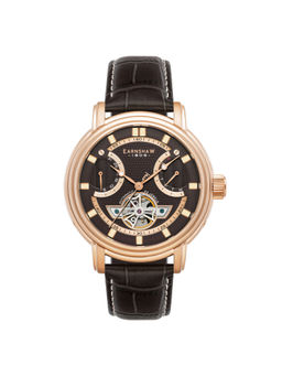 Earnshaw - Retrograde Open Heart Automatic Brown Round Dial Men Watch - ES-8184-05 (M)