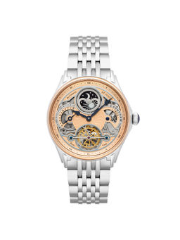 Earnshaw - Nasmyth Dual Time Rose Gold Round Dial Men Watch - ES-8259-55 (M)