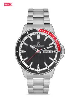 Daniel Klein - Premium Men Gun Black - Brush Dial with Real Index Analogue Watch - DK.1.12568-1