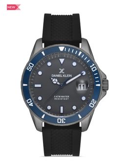 Daniel Klein - Premium Men Dark Grey - Solid Dial with Real Index Analogue Watch - DK.1.12856-2