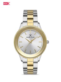 Daniel Klein - Premium Women Silver - Sunray Brush Dial with Real Index Analogue Watch - DK.1.13251-3