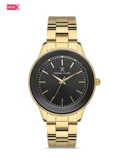 Daniel Klein - Premium Women Black - Sunray Brush Dial with Real Index Analogue Watch - DK.1.13251-4