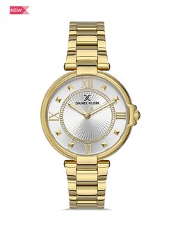 Daniel Klein - Premium Women Silver - Emboss Dial with Real Index Analogue Watch - DK.1.13331-2