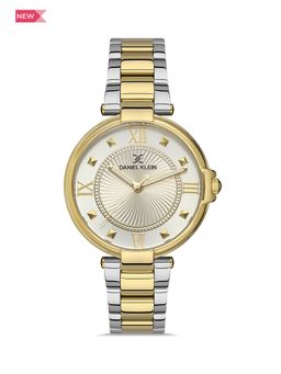 Daniel Klein - Premium Women Silver - Emboss Dial with Real Index Analogue Watch - DK.1.13331-3