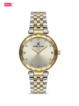 Daniel Klein - Premium Women Silver - Sunray Dial with Stone Analogue Watch - DK.1.13332-3