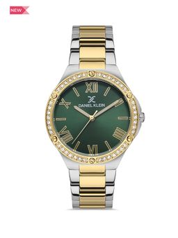 Daniel Klein - Premium Women Green - Sunray Brush Dial with Rome Index Analogue Watch - DK.1.13333-4