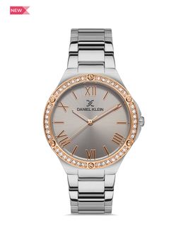 Daniel Klein - Premium Women Grey - Sunray Brush Dial with Rome Index Analogue Watch - DK.1.13333-5