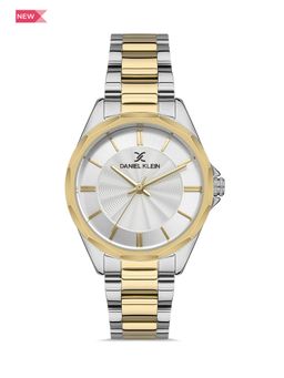 Daniel Klein - Premium Women Silver - Sunray Brush Dial with Real Index Analogue Watch - DK.1.13338-3