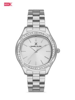 Daniel Klein - Premium Women Silver - Sunray Dial with Real Index Analogue Watch - DK.1.13342-1