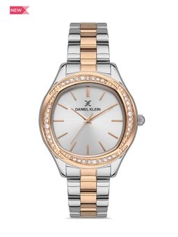 Daniel Klein - Premium Women Silver - Sunray Dial with Real Index Analogue Watch - DK.1.13342-5