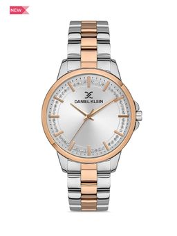 Daniel Klein - Premium Women Silver - Sunray Dial with Real Index Analogue Watch - DK.1.13344-6