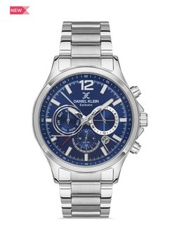 Daniel Klein Exclusive - Stainless Steel Analogue Blue Dial Men's Watch-DK.1.13363-2