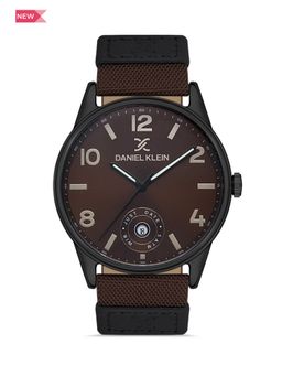 Daniel Klein - Premium Men Dark Brown - Matt Dial with Real Index Analogue Watch - DK.1.13380-3