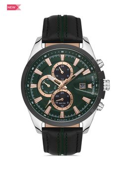 Daniel Klein Exclusive - Exclusive Men Green - Emboss Dial with Real Index Analogue Watch - DK.1.13407-3