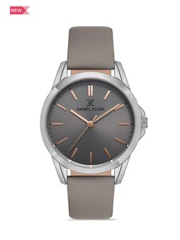 Daniel Klein - Premium Women Grey - Sunray Brush Dial with Real Index Analogue Watch - DK.1.13419-5
