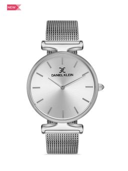 Daniel Klein - Premium Women Silver - Sunray Brush Dial with Real Index Analogue Watch - DK.1.13426-1