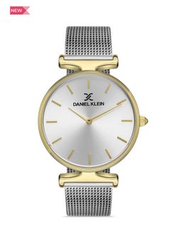 Daniel Klein - Premium Women Silver - Sunray Brush Dial with Real Index Analogue Watch - DK.1.13426-3