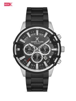 Daniel Klein Exclusive - Stainless Steel Analogue Black Dial Men's Watch-DK.1.13430-5