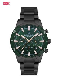 Daniel Klein Exclusive - Exclusive Men Green - Sunray Brush Dial with Real Index Analogue Watch - DK.1.13432-4