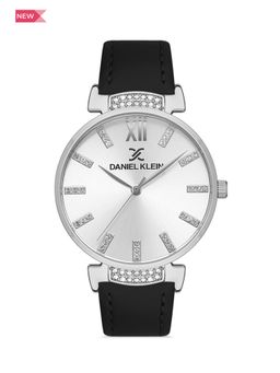 Daniel Klein - Premium Women Silver - Sunray Brush Dial with Stone Analogue Watch - DK.1.13438-1