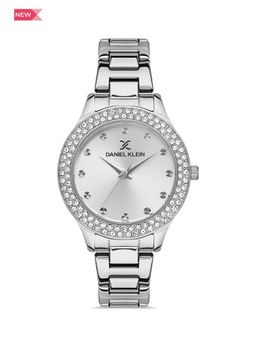 Daniel Klein - Premium Women Silver - Sunray Dial with Index Analogue Watch - DK.1.13442-1