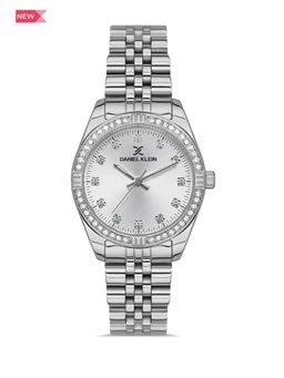 Daniel Klein - Premium Women Silver - Sunray Dial with Real Index Analogue Watch - DK.1.13443-1