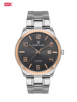 Daniel Klein - Premium Men Gun Metal - Sunray Dial with Real Index Analogue Watch - DK.1.13449-4