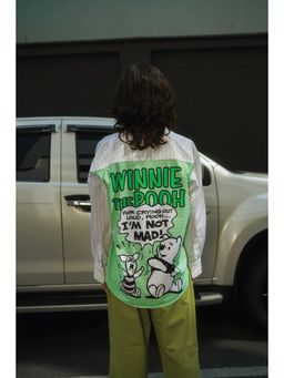 Bonkers Corner - Winnie The Pooh White Graphic Printed Shirt