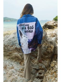 Bonkers Corner - Pixie Girl Blue Graphic Printed Shirt