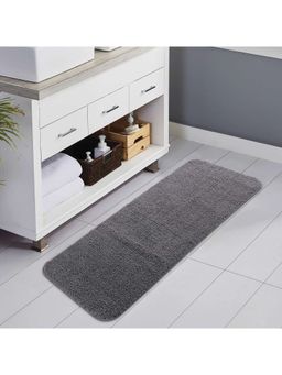 OBSESSIONS - Anti-Skid Polyester Bath Mat - Grey