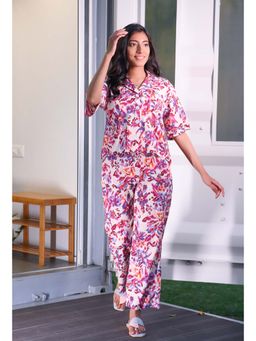 Dear Bed Comfort Clothing - Printed Women Cotton Night Suit Set for Women
