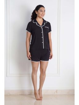 Dear Bed Comfort Clothing - Stretchable Cotton Shirt and Shorts Set