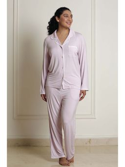 Dear Bed Comfort Clothing - Stretchable Cotton Shirt and Pyjama Set