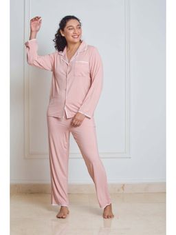 Dear Bed Comfort Clothing - Stretchable Cotton Shirt and Pyjama Set