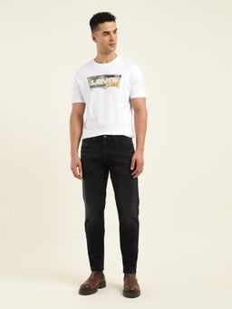 Levi's - Men'S Black Solid/Plain Jeans