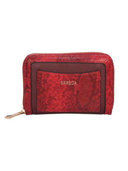 ESBEDA - Maroon Printed Animal Textured Wallet