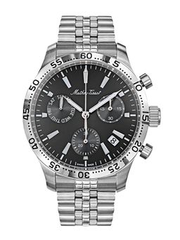 Mathey-Tissot - Black Dial Chronograph Watch For Men - H1822CHAN