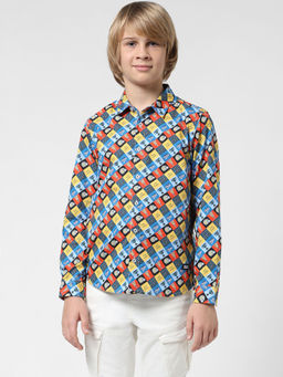 Jack & Jones Junior - Boys Checks Multi-Color Shirt
