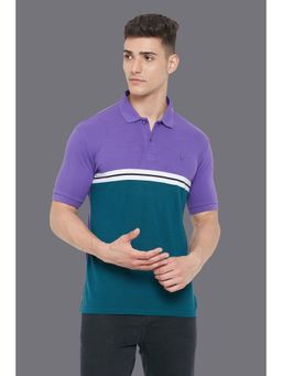 Allen Solly - Men Green Polo Neck T-shirt