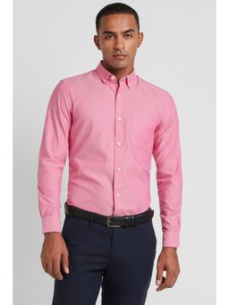 Peter England - Men Pink Slim Fit Formal Shirt