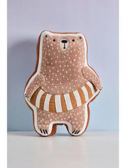 FA HOME - Brown Bearhug Shaped Cushion Pillow