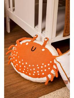 FA HOME - Orange Snuggle Crab Shaped Cushion Pillow