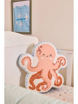 FA HOME - Peach Octopus Shaped Cushion Pillow